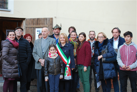 Cerimonia di consegna della piastrina dell'alpino Mario Canale