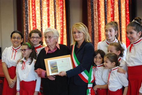 PREMIO FEDELTA' ALLA TERRA 2015 - CLERICO FRANCESCA E IL SINDACO MARIALUISA ASCHERI