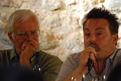 Gli ospiti d'onore: l'Enologo Massimo MARTINELLI e il campione mondiale dei Somellier 2010 Luca GARDINI