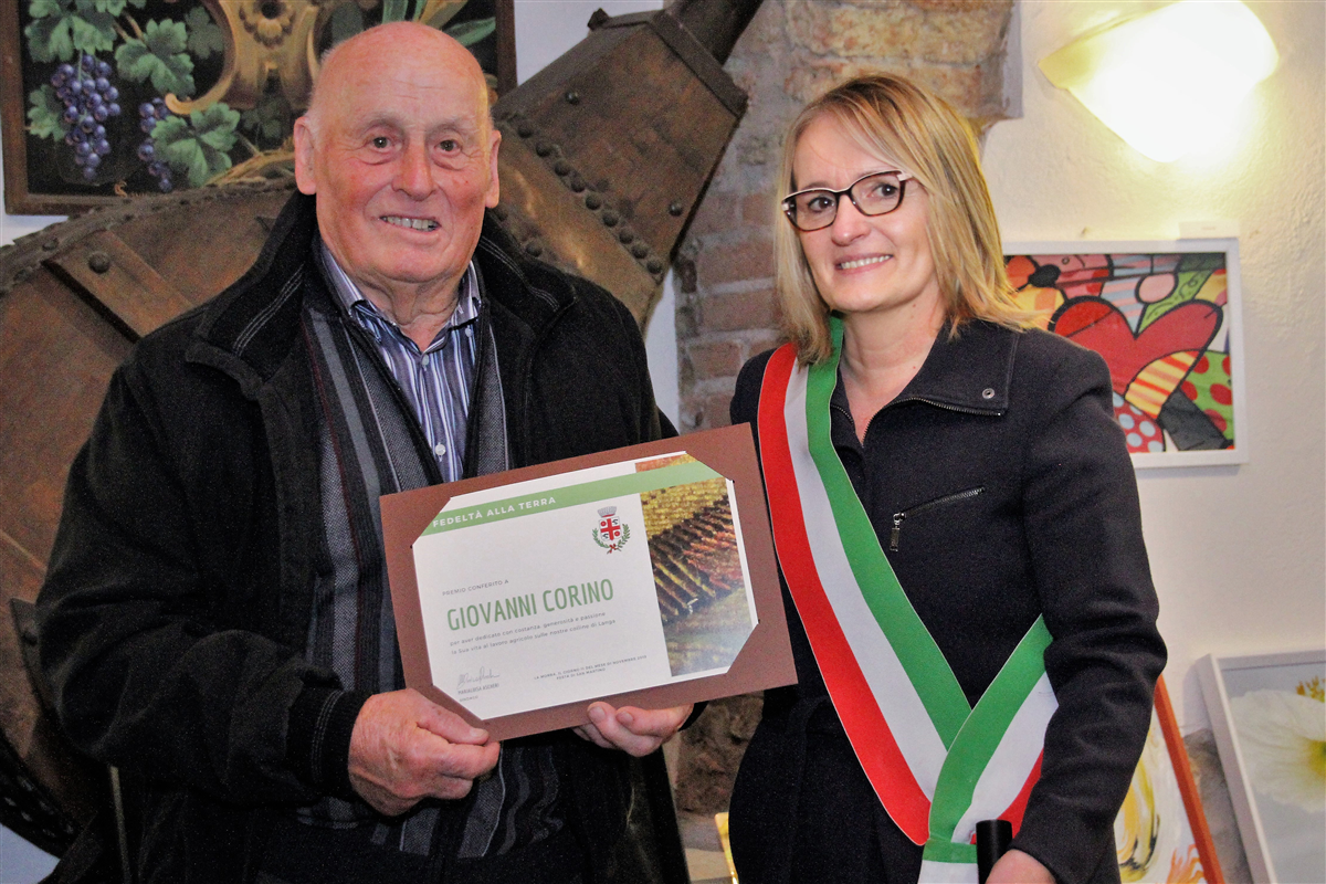 Premio Fedeltà alla terra sig. Giovanni Corino