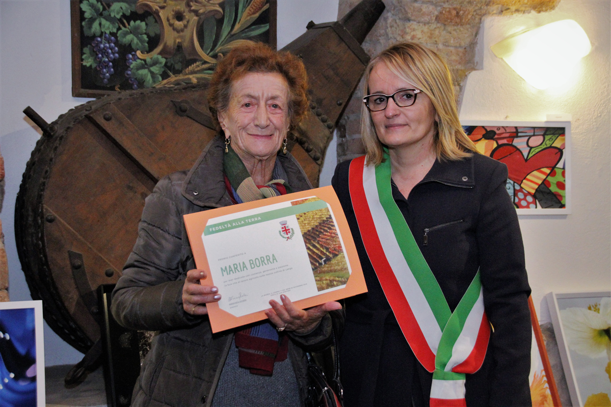 Premio Fedeltà alla terra Sig.ra Maria Borra