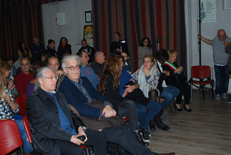 GUIDO HARARI, LUIGI VIVA, ALICE DE ANDRE', CRISTIANO DE ANDRE', IL SINDACO MARIALUISA ASCHERI