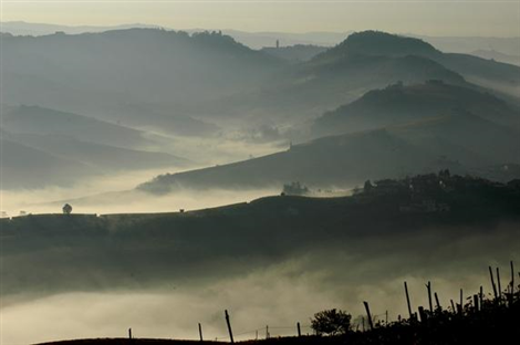 LA MORRA LA NEBBIA AVVOLGE E ATTUTISCE I SUONI